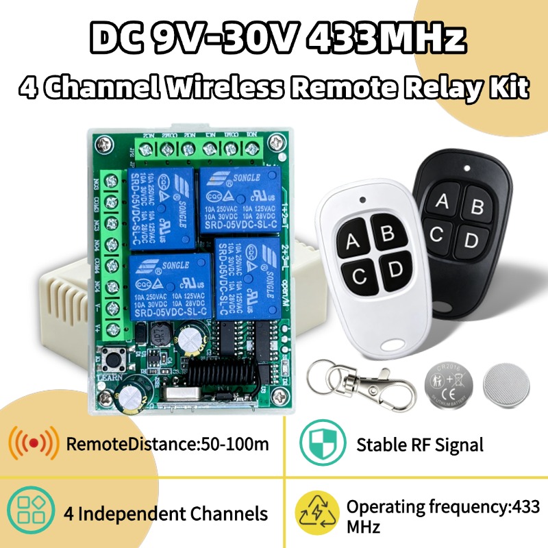 Rf 433Mhz Module - Télécommande sans fil universelle 433 MHz,