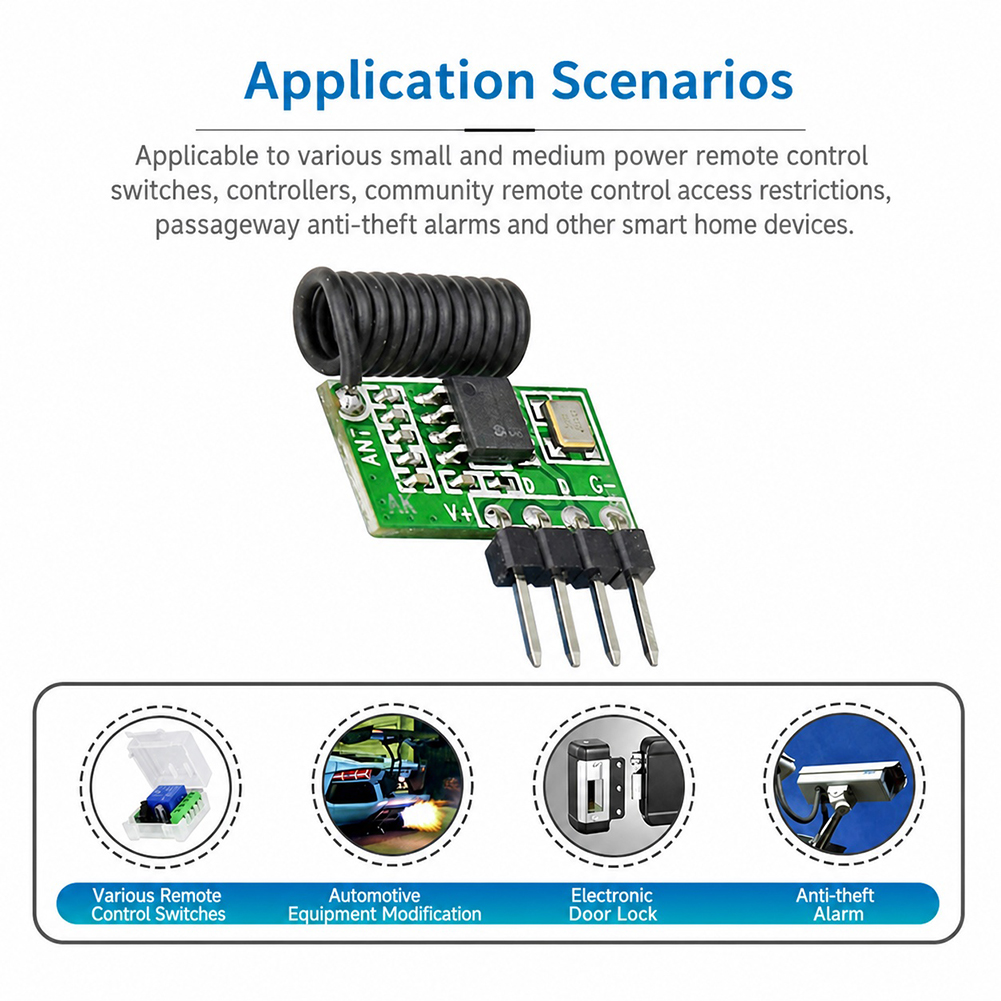 Rf 433Mhz Module - Module récepteur RF superhétérodyne 315 MHz/433