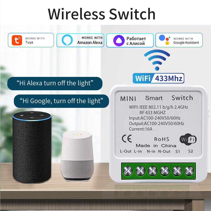 Interrupteur intelligent WiFi  - Rf 433Mhz Module avis et prix