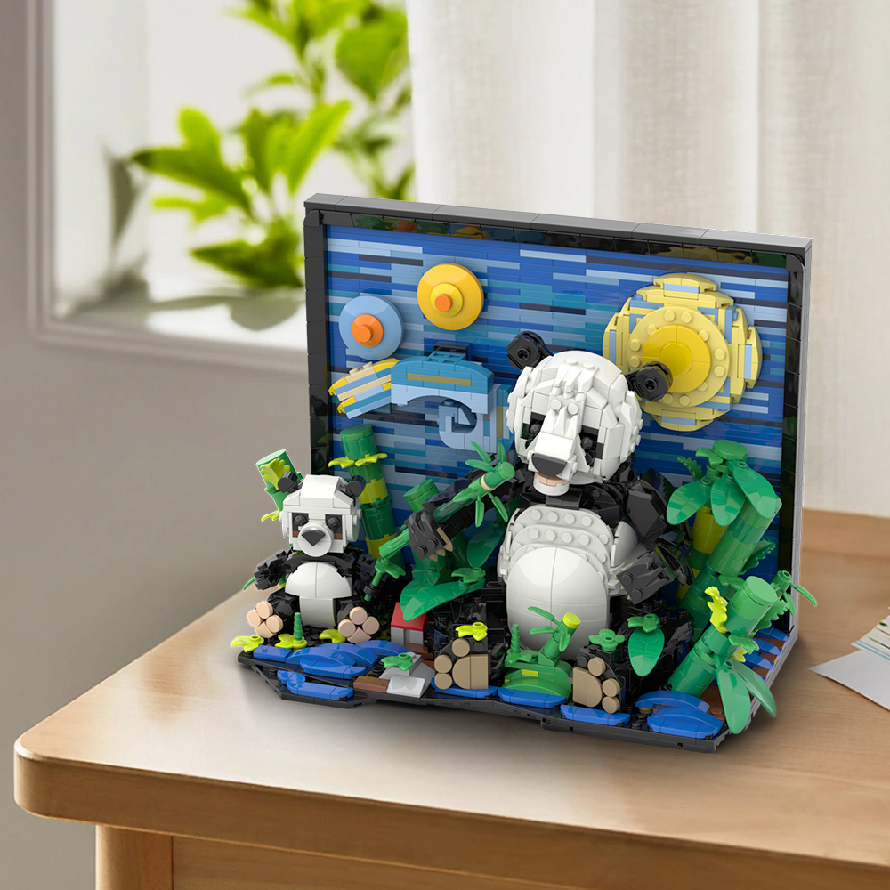Gobricks MOC VanS Panda blocs  - Diy Electronics Art avis et prix