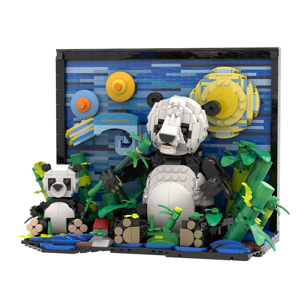 Gobricks MOC VanS Panda blocs  - Diy Electronics Art avis et prix